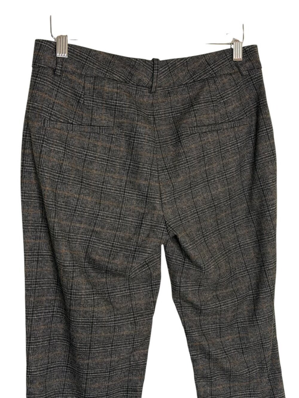 Zara Woman Dress Pants Trousers Plaid Knit Slim Leg Gray 4 - Picture 4 of 7